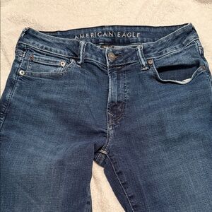 American Eagle Outfitters Women's Deep Blue Skinny Jeans